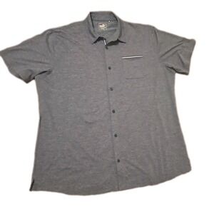 Puma Mens Dri Cell Comfort Stretch Blue Button Down 2XL Golf